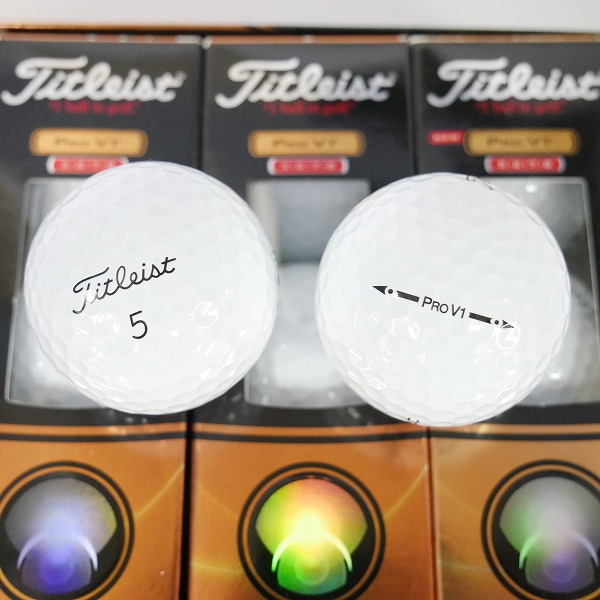 実際に弊社で買取させて頂いた(3)【未使用】Titleist/タイトリスト PRO V1 ゴルフボール 1ダースの画像 1枚目