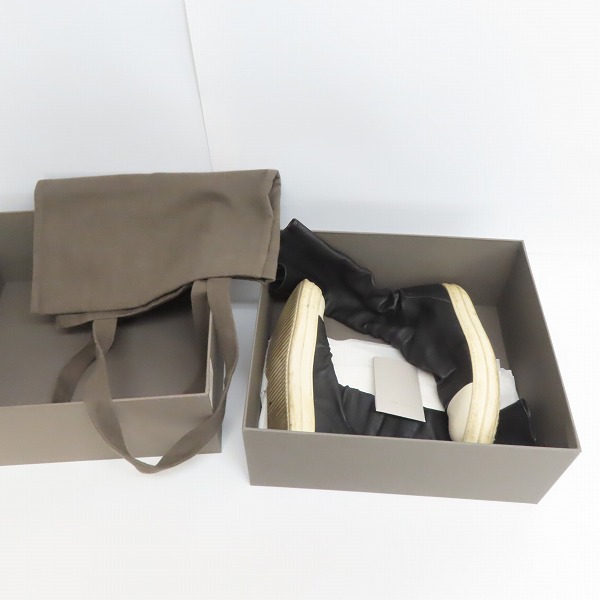実際に弊社で買取させて頂いたRick Owens/リックオウエンス ラモーンズ ソックススニーカー RU18S5872/42の画像 8枚目