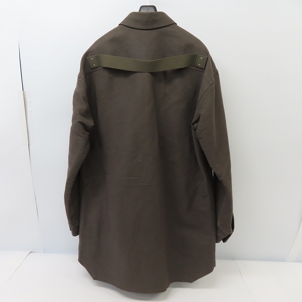 実際に弊社で買取させて頂いたRick Owens/リックオウエンス 18AW オーバーサイズ シャツ RR18F1728-SMK/48の画像 1枚目