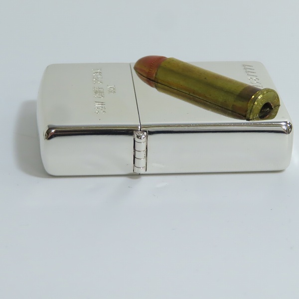 実際に弊社で買取させて頂いたZIPPO/ジッポー S&W CHIEF SPECIAL USA/スミス&ウェッソン銃弾/弾丸 メタル貼り 1995年製の画像 3枚目