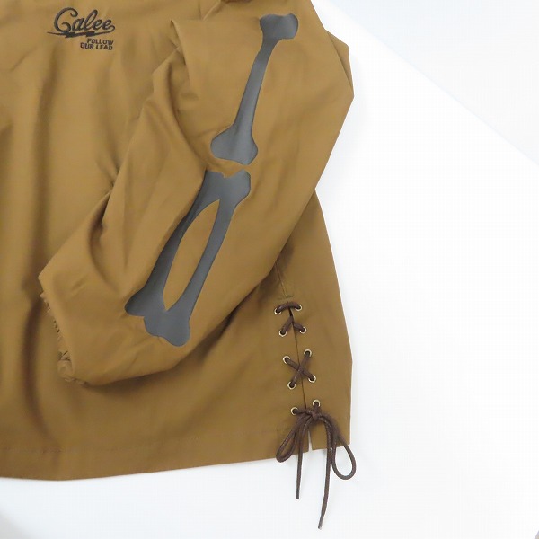 実際に弊社で買取させて頂いたCALEE/キャリー ボーンプリント コーチジャケット/Lの画像 6枚目