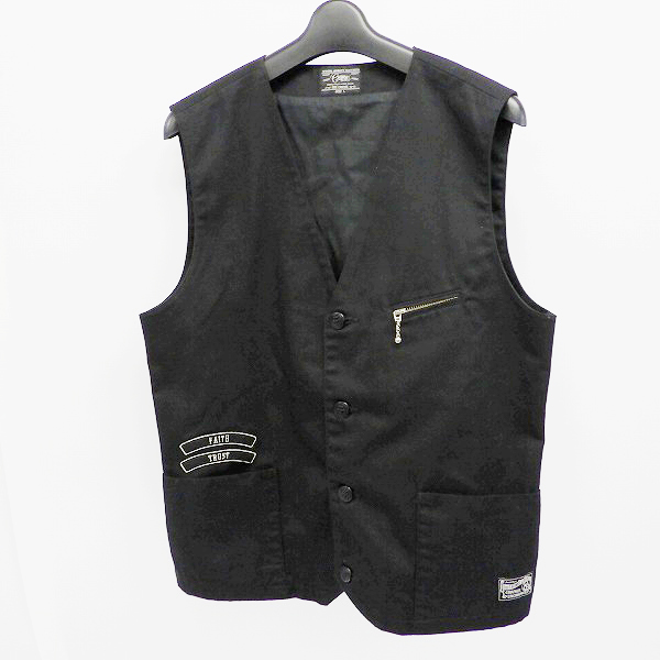 実際に弊社で買取させて頂いたTHE CRIMIE/クライミー バック スカル 刺繍 ベスト/Lの画像 1枚目