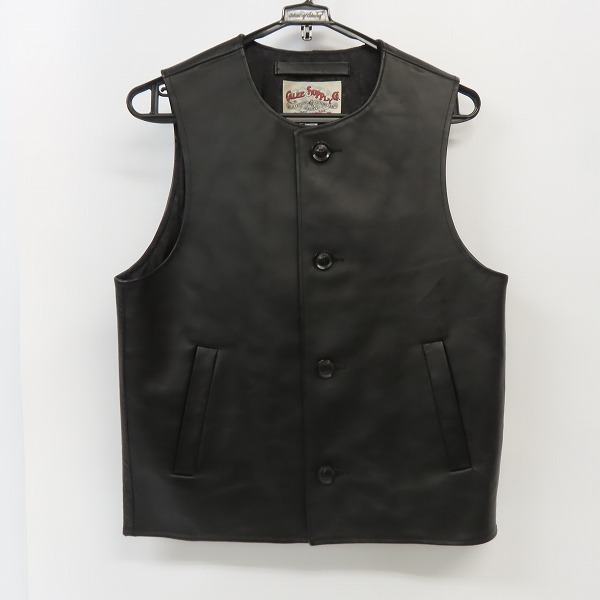 実際に弊社で買取させて頂いたCALEE /キャリー 牛革/カウレザー ベスト /L
