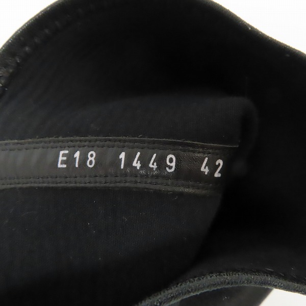 実際に弊社で買取させて頂いたRick Owens/リックオウエンス ラモーンズ ソックススニーカー RU18S5872/42の画像 5枚目