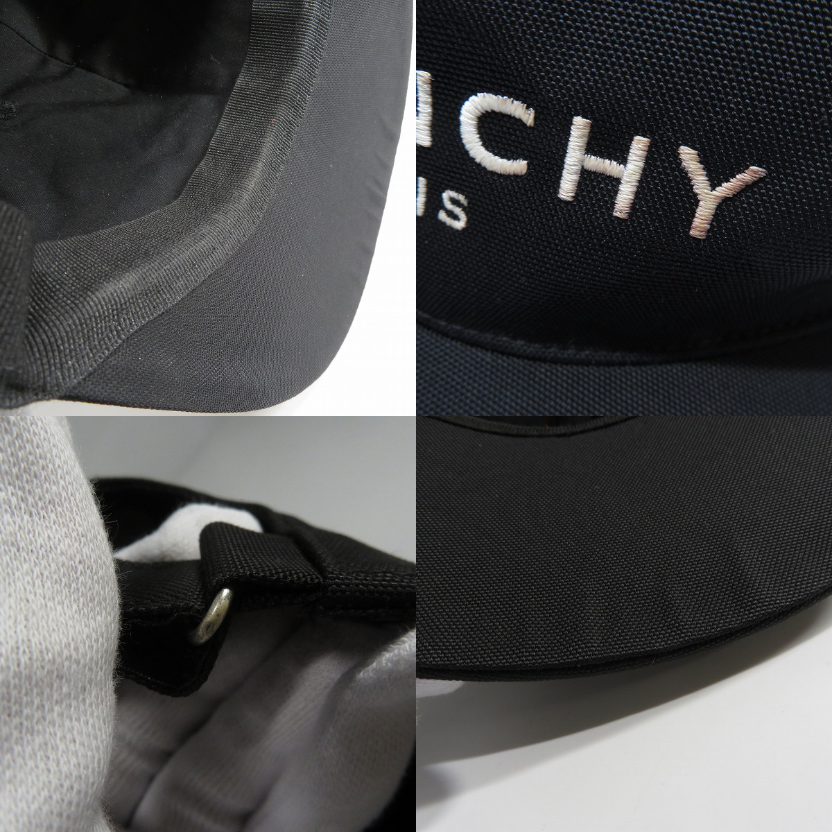 実際に弊社で買取させて頂いたGIVENCHY/ジバンシィ ロゴ刺繍 フラットピークキャップ BPZ001K0CEの画像 7枚目
