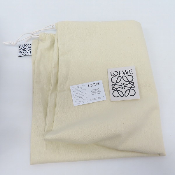 実際に弊社で買取させて頂いた【未使用】LOEWE/ロエベ  MILITARY BACK PACK/ミリタリーバックパック/リュックサック B553J18X02の画像 7枚目