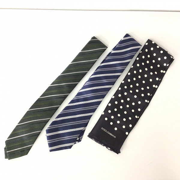 実際に弊社で買取させて頂いた【おまとめ品】HUGO BOSS/ヒューゴボス Dolce&Gabbana/ドルチェ＆ガッバーナ 他 ネクタイ/スカーフの画像 3枚目
