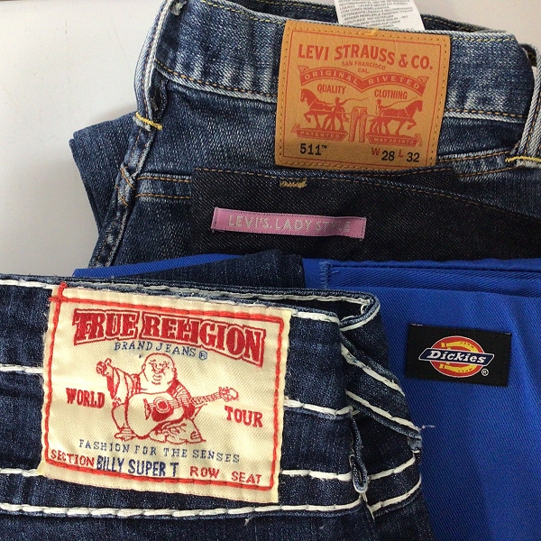 実際に弊社で買取させて頂いた【おまとめ品】トゥルーレリジョン/Levi's/ディッキーズ 他 デニム/短パン などの画像 1枚目