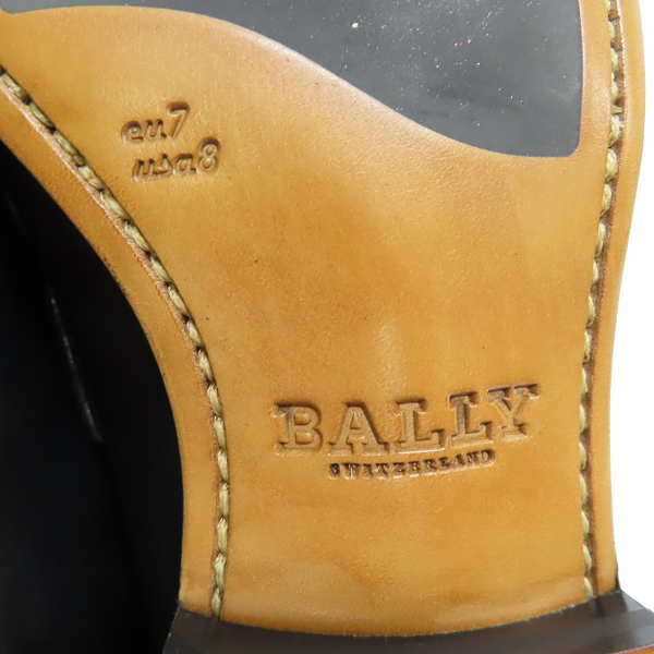 実際に弊社で買取させて頂いたBALLY/バリー FLABBY/10 レザー ローファー シューズ/US8EEEの画像 7枚目