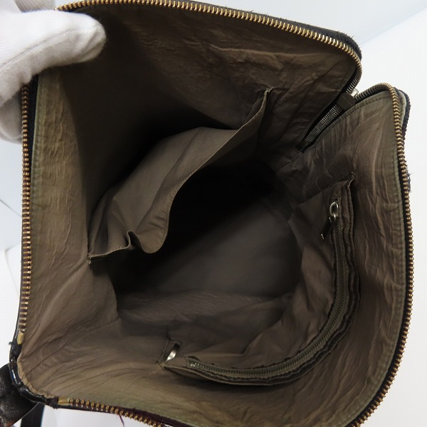 実際に弊社で買取させて頂いた【ジャンク】Rick Owens/リックオウエンス レザーショルダーバッグの画像 3枚目