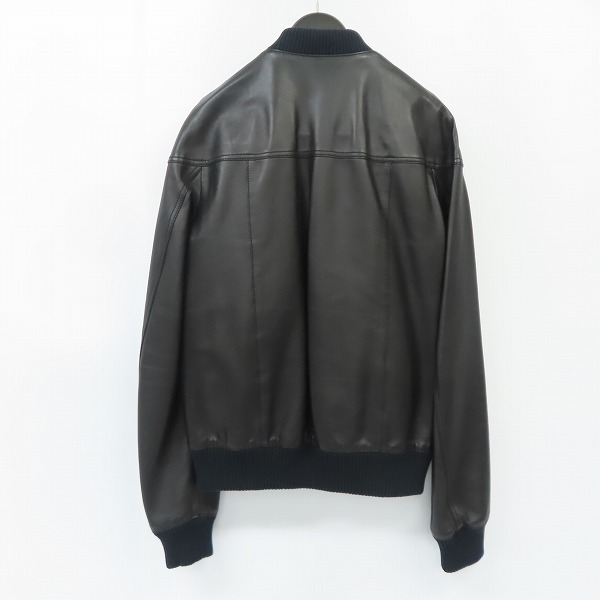 実際に弊社で買取させて頂いたDIOR HOMME/ディオールオム ジップアップ レザージャケット 7E3540180002/44の画像 1枚目