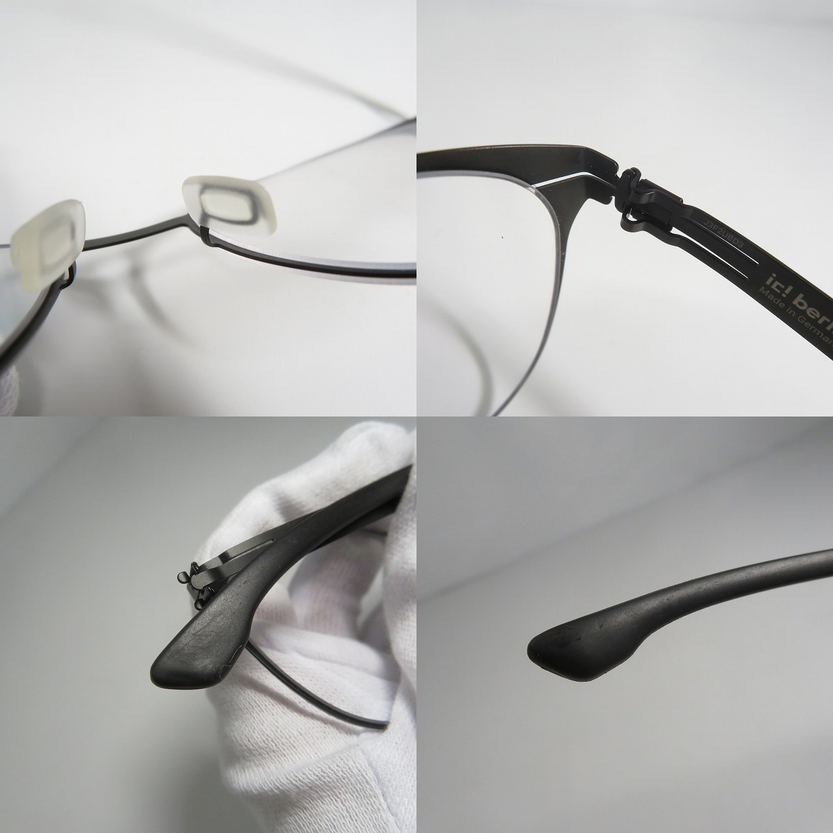 実際に弊社で買取させて頂いたic! berlin/アイシーベルリン Ludmila L/メガネフレーム/アイウェア/2614402の画像 8枚目