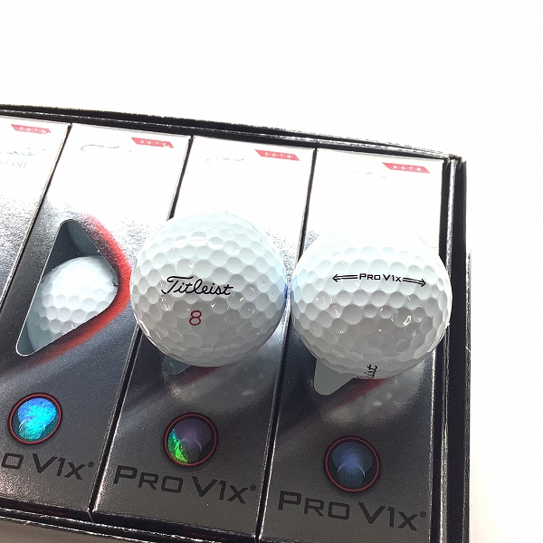 実際に弊社で買取させて頂いた【未使用/オウンネーム】Titleist/タイトリスト PRO V1x ゴルフボール 1ダースの画像 1枚目