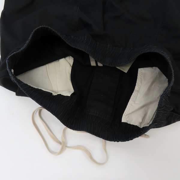 実際に弊社で買取させて頂いたRick Owens/リックオウエンス ドローストリングクロップドパンツ RU18S5381-TE ブラック/50の画像 4枚目