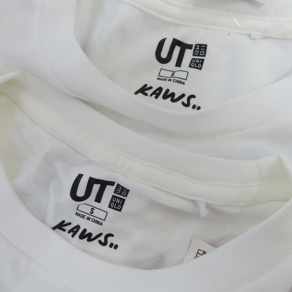 実際に弊社で買取させて頂いた(1)【未使用】UT×KAWS/ユーティー×カウズ Tシャツ 4点セットの画像 2枚目
