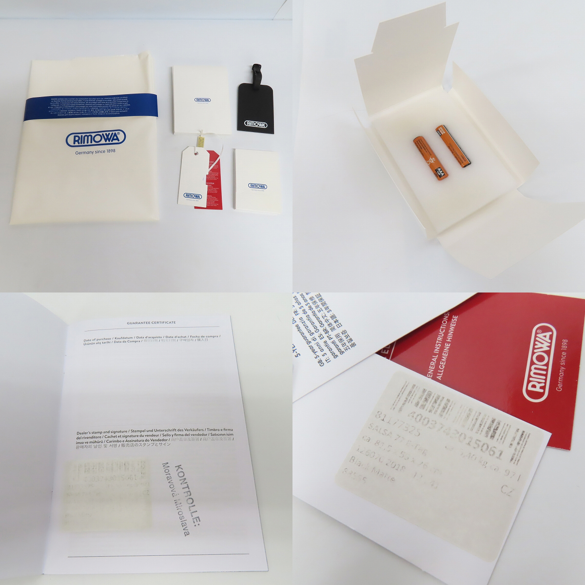 実際に弊社で買取させて頂いたRIMOWA/リモワ SALSA/サルサ 電子タグ搭載 96L 4輪 スーツケース 811.77の画像 9枚目