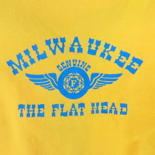実際に弊社で買取させて頂いたTHE FLAT HEAD/フラットヘッド MILWAUKEE プリント S/S 半袖 カットソー/Tシャツ Size：40の画像 5枚目