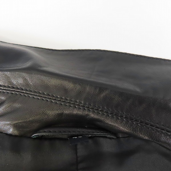 実際に弊社で買取させて頂いた【JPタグ】GIORGIO ARMANI/ジョルジオアルマーニ ラムレザー ジャケット/BORGO 21 SPA/46の画像 3枚目