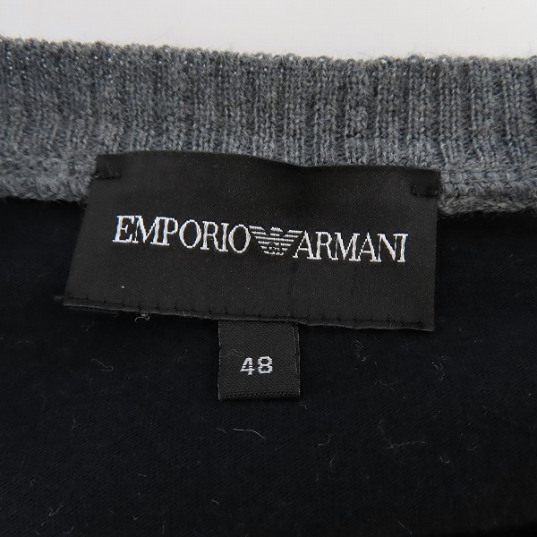実際に弊社で買取させて頂いたEMPORIO ARMANI/エンポリオアルマーニ ウール 長袖ニット/6X1M34 1MF2Z/48の画像 2枚目