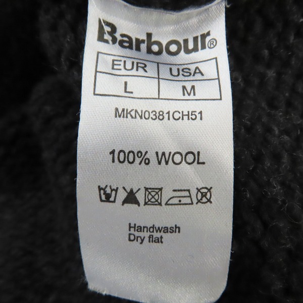実際に弊社で買取させて頂いたBarbour/バブアー ニットジャケット ウッドボタン US/Mの画像 3枚目