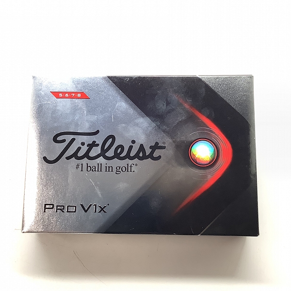 実際に弊社で買取させて頂いた【未使用/オウンネーム】Titleist/タイトリスト PRO V1x ゴルフボール 1ダースの画像 3枚目