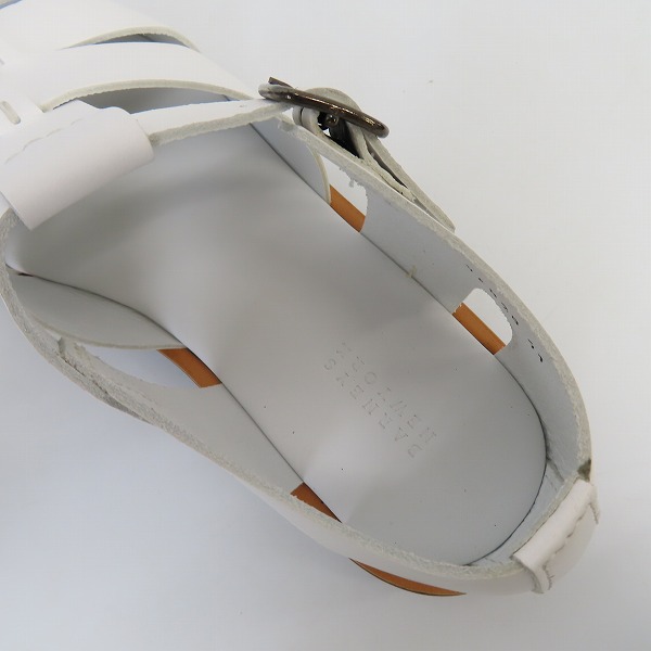 実際に弊社で買取させて頂いたBARNEYS NEW YORK/バーニーズニューヨーク レザー ダルカサンダル V4828/41の画像 4枚目