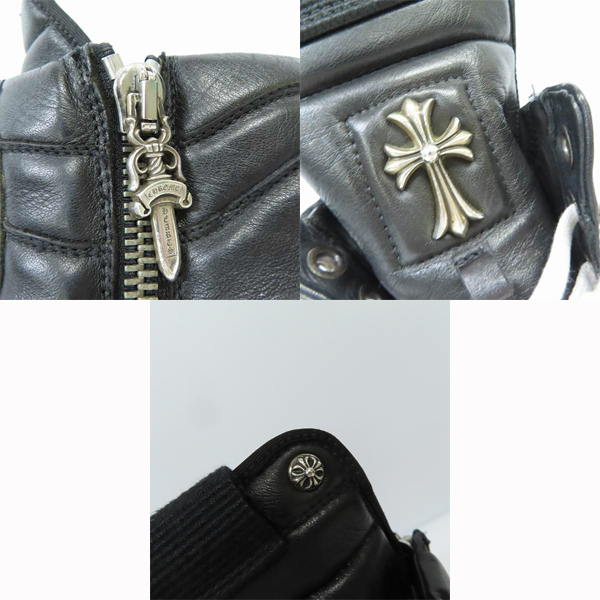 実際に弊社で買取させて頂いた【難有り】Rick Owens×CHROME HEARTS/リックオウエンス×クロムハーツ 初期 ジオバスケット/ジオダンク スニーカー/41の画像 7枚目