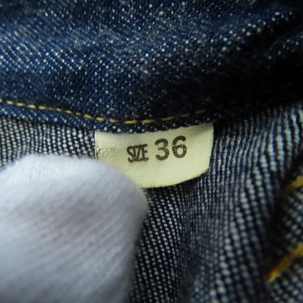 実際に弊社で買取させて頂いたTHE FLAT HEAD/フラットヘッド ウエスタンデニムシャツ 75151 /36の画像 2枚目