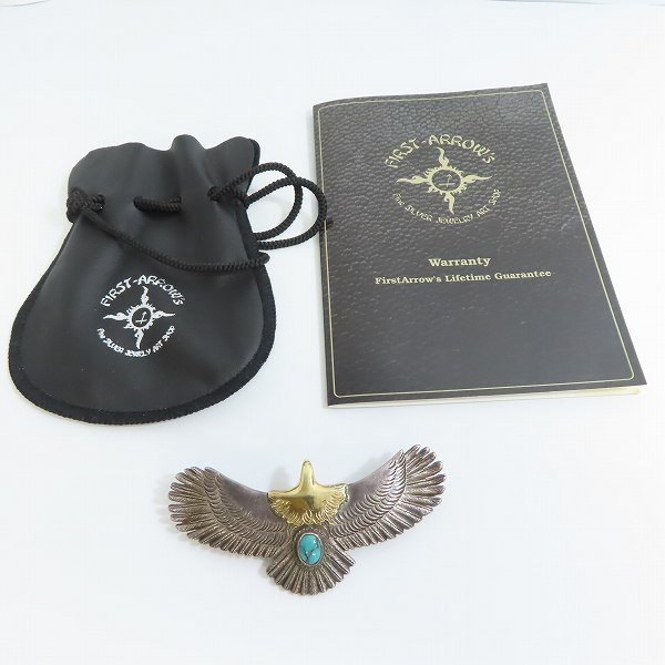 実際に弊社で買取させて頂いた【ギャラ付き】FIRST ARROWS/ファーストアローズ K18 メタル付き ターコイズの画像 7枚目