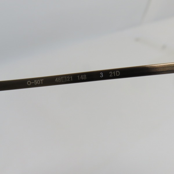実際に弊社で買取させて頂いた999.9/フォーナインズ 21SS メガネフレーム O-50T の画像 6枚目