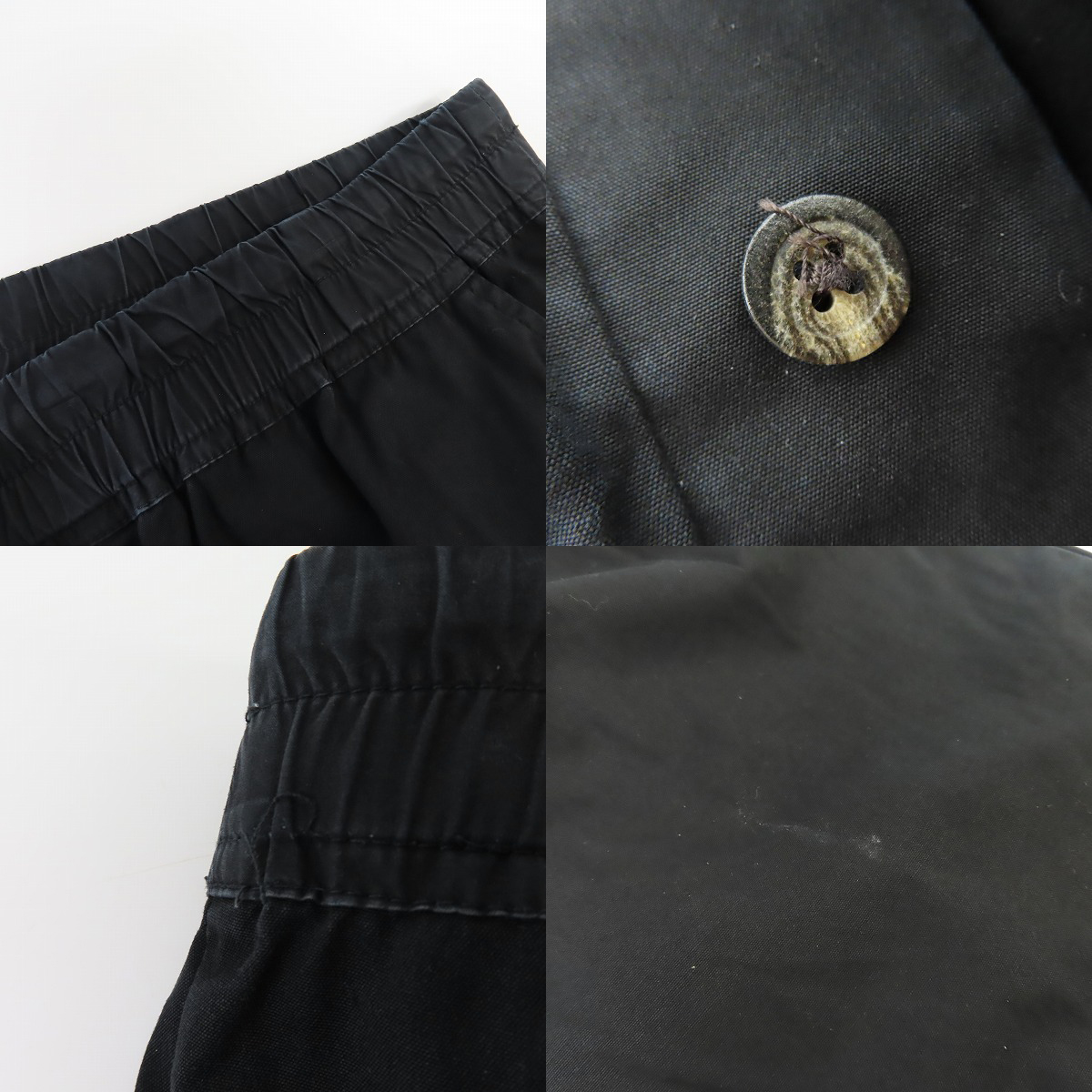 実際に弊社で買取させて頂いたRick Owens/リックオウエンス ドローストリングクロップドパンツ RU18S5381-TE ブラック/50の画像 6枚目