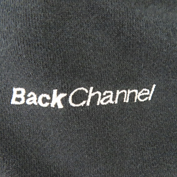 実際に弊社で買取させて頂いたBackChannel/バックチャンネル ロゴ刺繍 ジップアップ パーカー/Lの画像 4枚目