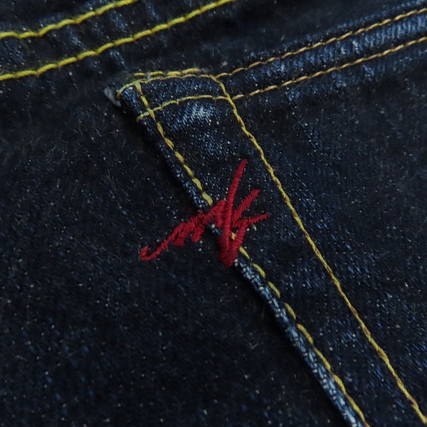 実際に弊社で買取させて頂いたTHE FLAT HEAD/フラットヘッド TIGHT FIT TAPERED STRAIGHT デニムパンツ/ジーンズ MK-DP002/36の画像 6枚目