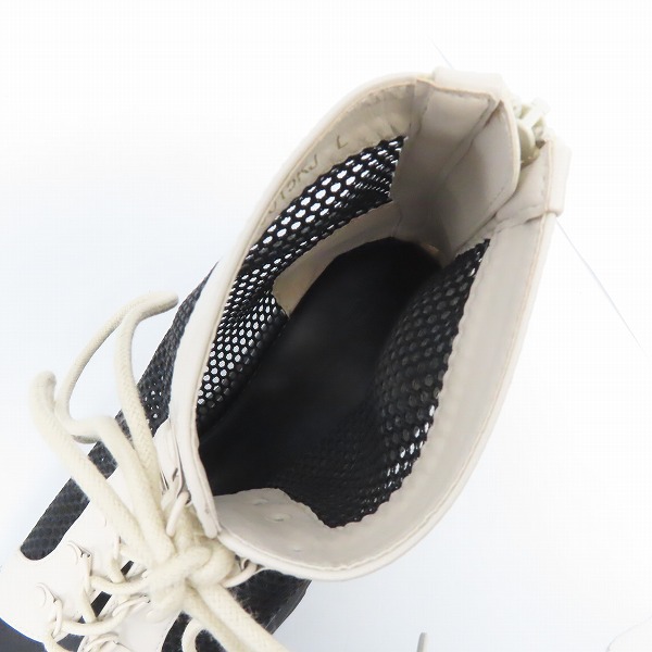 実際に弊社で買取させて頂いたHARE/ハレ レースアップメッシュブーサン ホワイト/ブラック HAL08015KL/Lの画像 4枚目