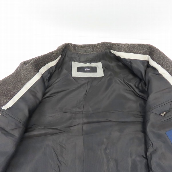 実際に弊社で買取させて頂いたHUGO BOSS/ヒューゴボス ウール チェスターコート/50の画像 7枚目
