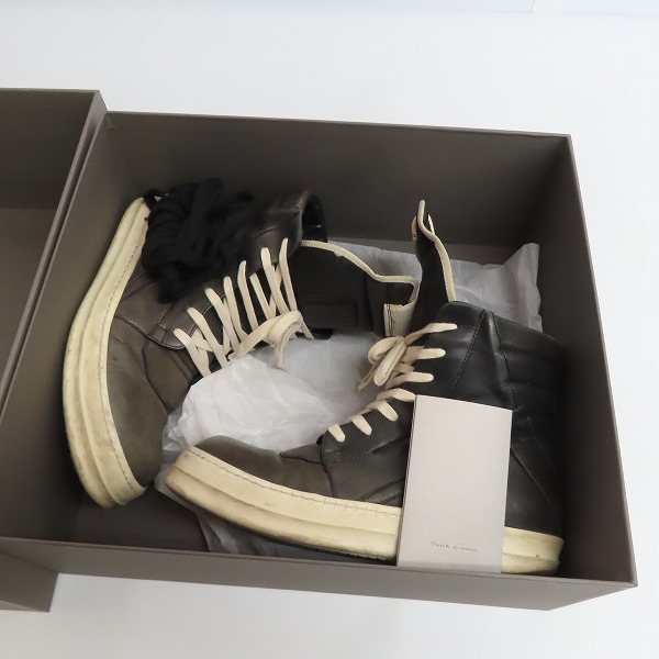 実際に弊社で買取させて頂いたRick Owens/リックオウエンス ジオバスケット サイドジップスニーカーRU18F1894/41.5の画像 7枚目