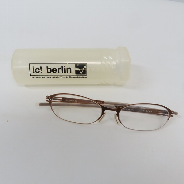 実際に弊社で買取させて頂いたic! berlin/アイシーベルリン yuki メガネフレーム/眼鏡/アイウェア/863424の画像 9枚目