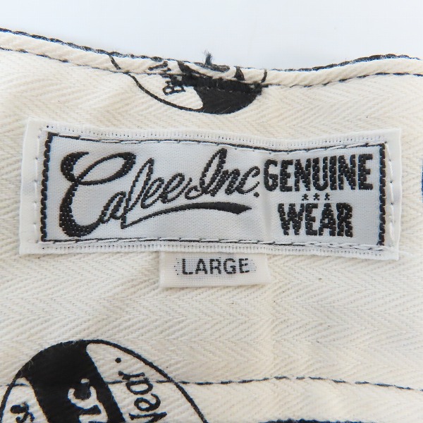 実際に弊社で買取させて頂いた【未使用】CALEE/キャリー ツイルチノ ショートパンツ CL-21SS086/Lの画像 3枚目