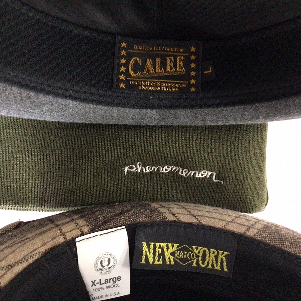 実際に弊社で買取させて頂いた【おまとめ品】CALEE/ニューヨークハット/フェノメノ 他 ハット/帽子/キャップ などの画像 1枚目