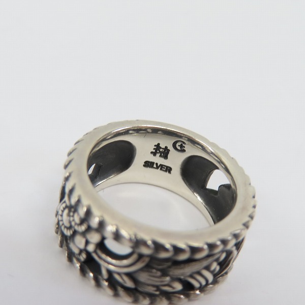 実際に弊社で買取させて頂いた【ギャラ付】Bloody Mary/ブラッディマリー Buddhigt lamp S/ブッディスト ランプ/仏光万華鏡 リング/9号の画像 6枚目