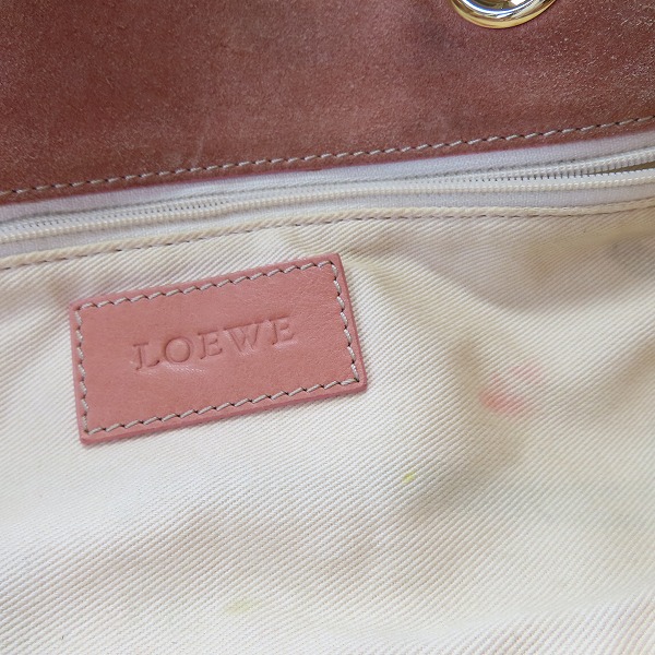 実際に弊社で買取させて頂いたLOEWE/ロエベ スウェード ハンドバッグの画像 4枚目