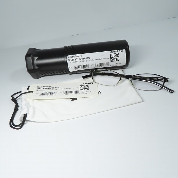 実際に弊社で買取させて頂いたic! berlin/アイシーベルリン HEIDELBEERE/ハイデルベーレ メガネフレーム/アイウェア M5104023801007frの画像 8枚目