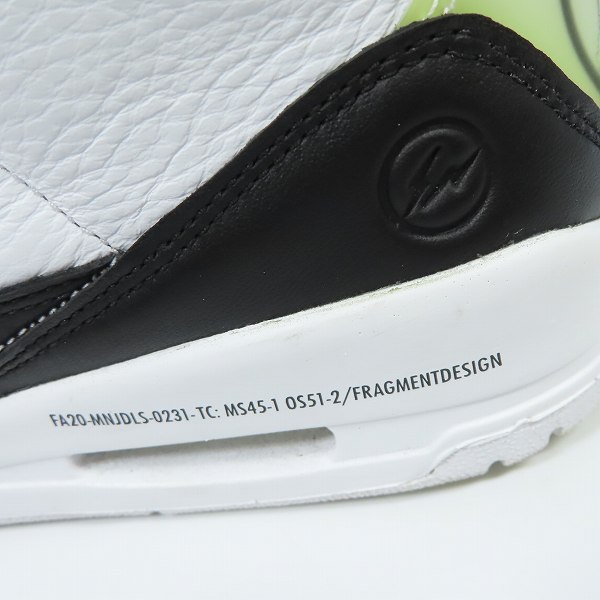 実際に弊社で買取させて頂いたFRAGMENT DESIGN×NIKE/ナイキ AIR JORDAN 3 エアジョーダン3 DA3595-100/28.0の画像 7枚目