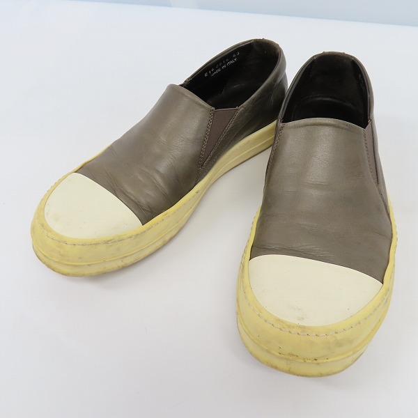 実際に弊社で買取させて頂いたRick Owens/リックオウエンス レザースリッポン/43