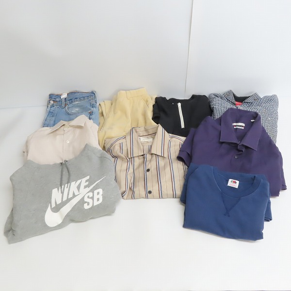 実際に弊社で買取させて頂いた【おまとめ品】バーバリーズ/ナティックマリン/ナイキ他 パンツ/ジャケット/パーカー等