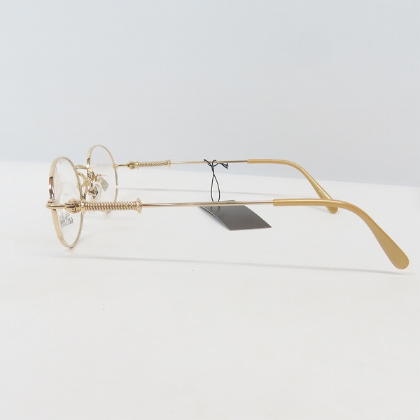 実際に弊社で買取させて頂いたJean Paul GAULTIER/ジャンポールゴルチエ メガネフレーム ゴールド 55-6101の画像 2枚目