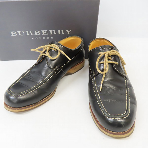 実際に弊社で買取させて頂いたBURBERRY/バーバリー レザーシューズ/24.5