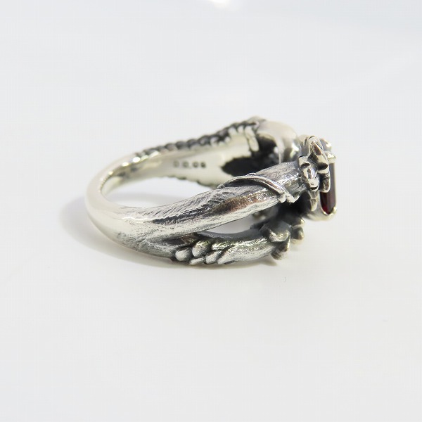 実際に弊社で買取させて頂いたBloody Mary/ブラッディマリー バルブリング ｗ/ガーネット/ブラックダイヤ 21号の画像 3枚目