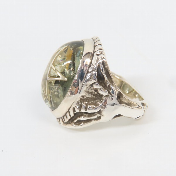 実際に弊社で買取させて頂いたALEX STREETER/アレックスストリーター エンジェルハートリング クラッククリア /18.5号の画像 2枚目