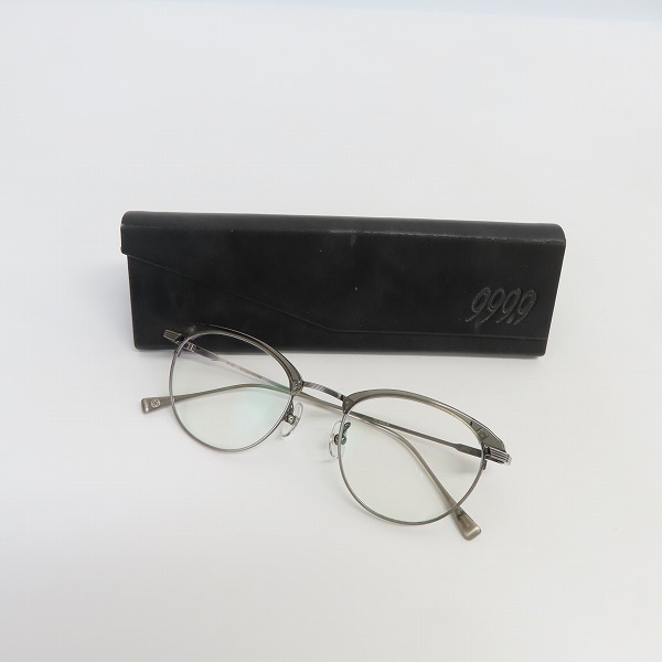 実際に弊社で買取させて頂いた999.9/フォーナインズ Titanium ブロー  M-66 アイウエア/メガネフレームの画像 9枚目